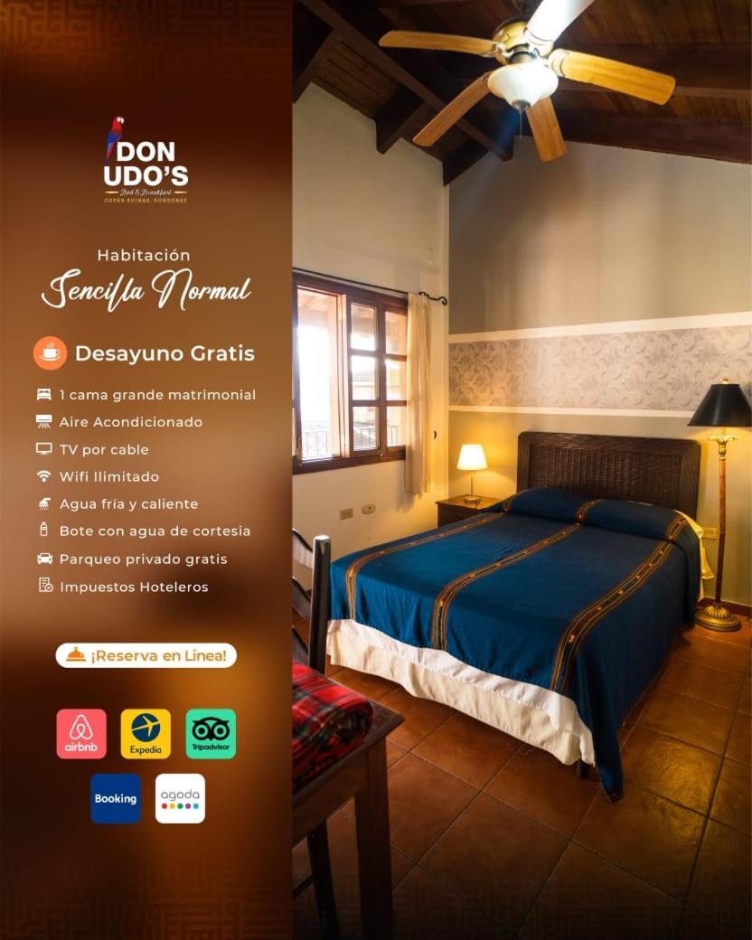 Hotel Don Udos Bed & Breakfast Copán Dış mekan fotoğraf